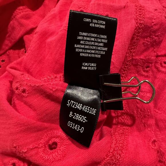 Sanctuary Top Eyelet Coquette Romantic Feminine Maximalist Boho Whimsy Medium - Picture 5 of 6